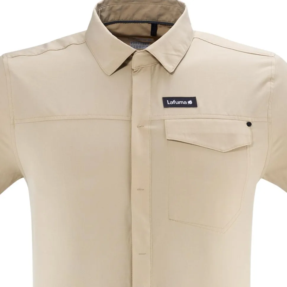 Chemise Lafuma Skim Plain Shirt Short Sleeve M Straw