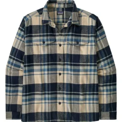 Chemise Patagonia Fjord Flannel Shirt Hibernate Sunken Blue