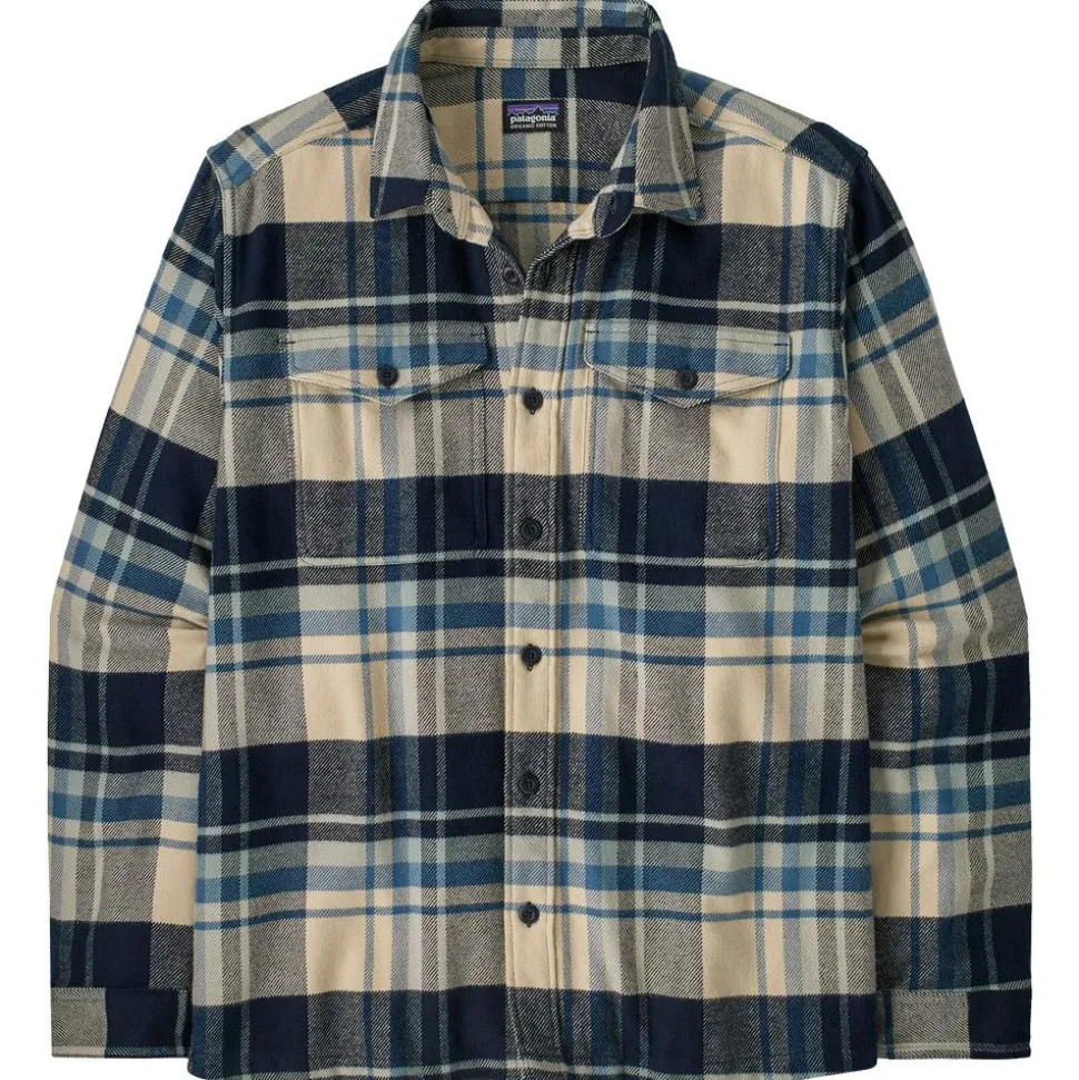 Chemise Patagonia Fjord Flannel Shirt Hibernate Sunken Blue