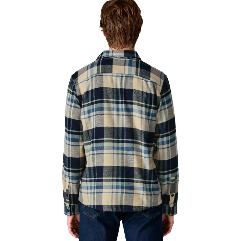 Chemise Patagonia Fjord Flannel Shirt Hibernate Sunken Blue