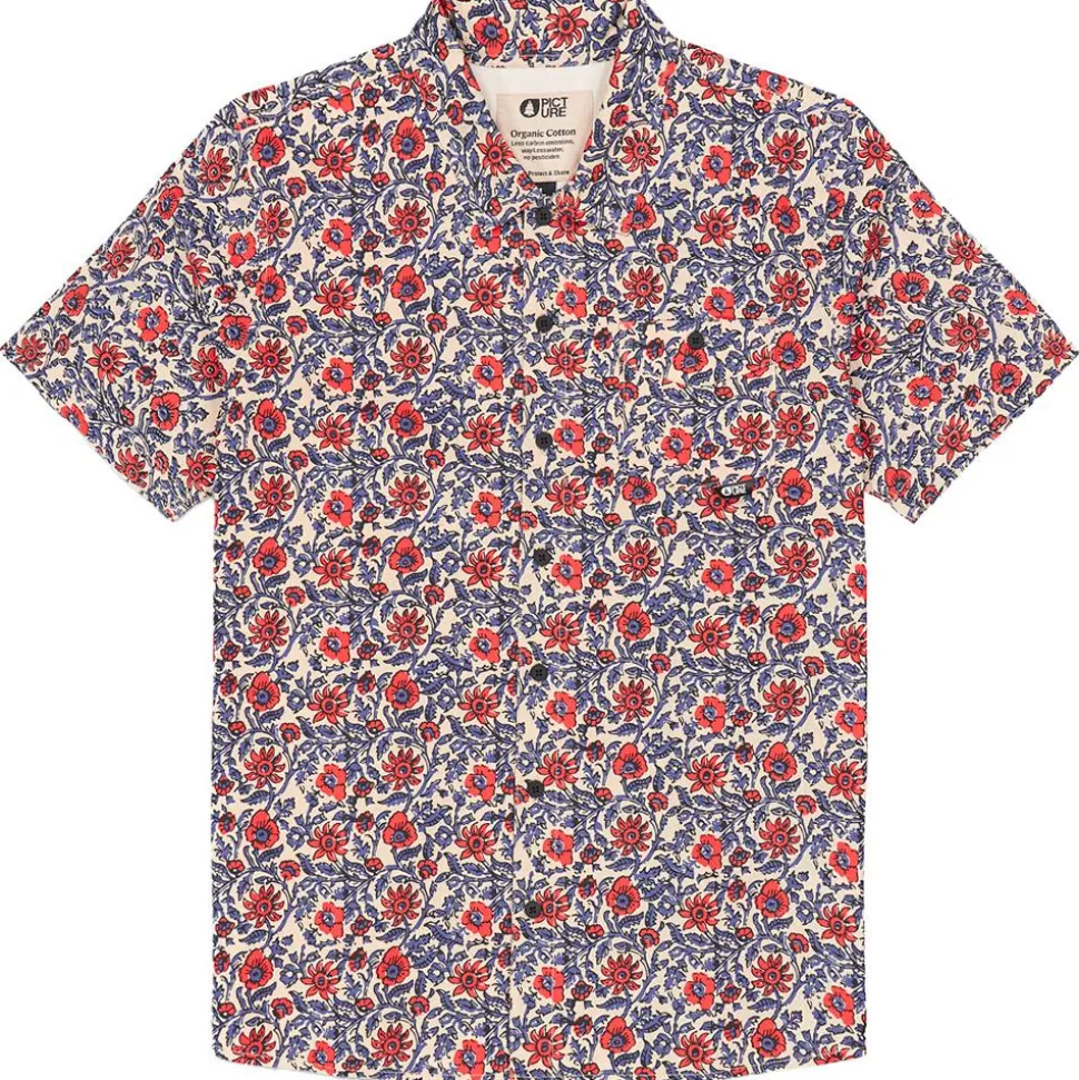 Chemise Picture Mataikona Short Sleeve Shirt Aster Print