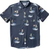 Chemise Vissla Tres Palmas Eco Short Sleeve Shirt Phantom