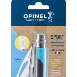 Couteaux Opinel N°8 Outdoor Blister Soft Bleu