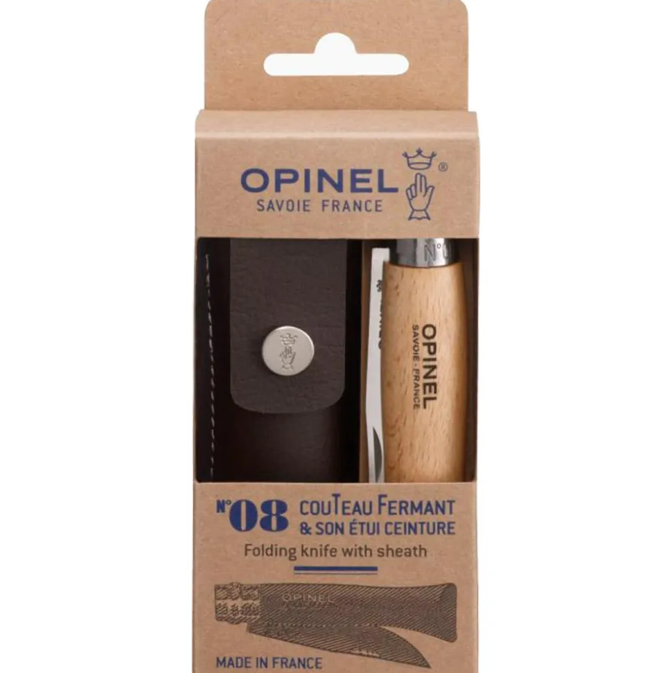Couteaux Opinel Opinel n°8 + Etui Marron