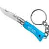 Couteaux Opinel Porte-Clés N°2 Bleu Cyan Inox