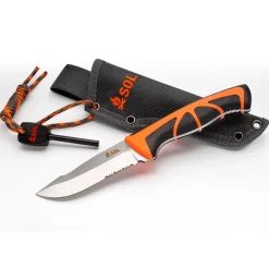 Couteaux SOL Stoke Field Knife Black Orang