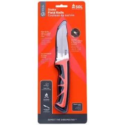 Couteaux SOL Stoke Field Knife Black Orang