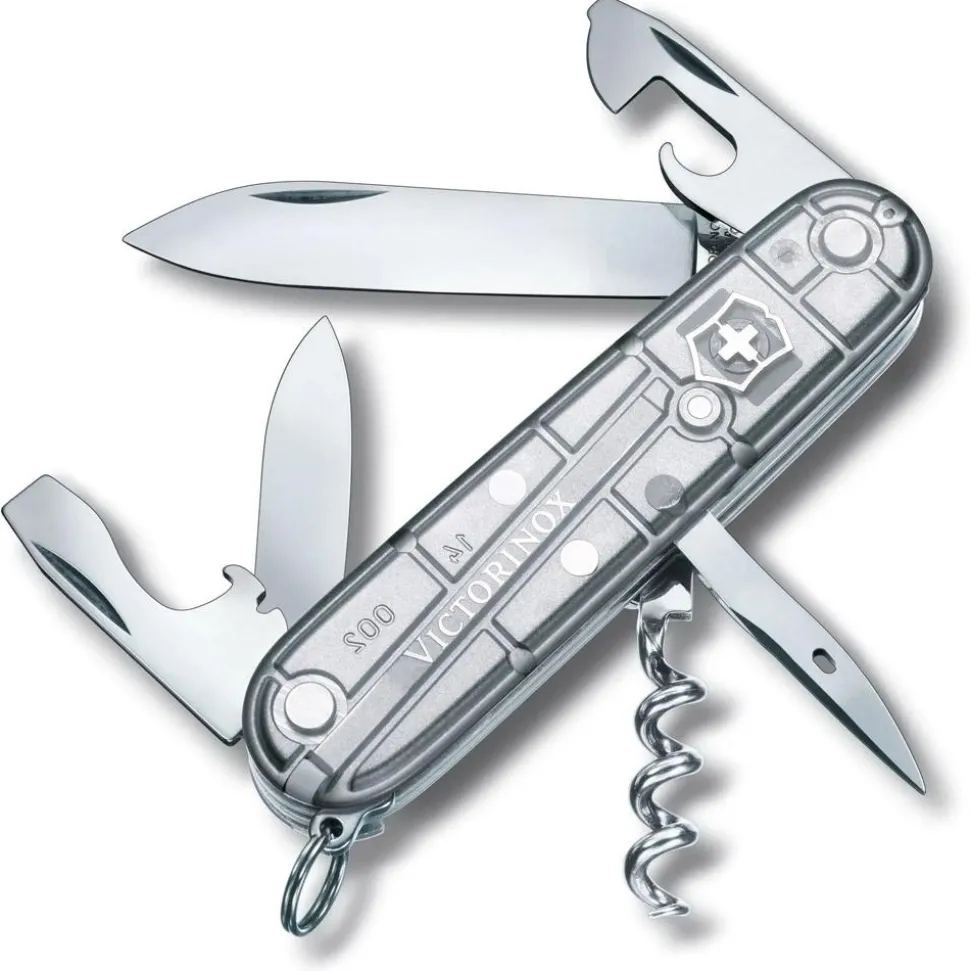 Couteaux Victorinox Spartan Silvertech Grey Argent Translucide