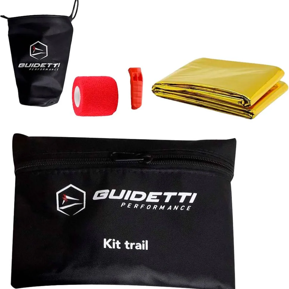 Couverture de survie Guidetti Kit Trail Black Red