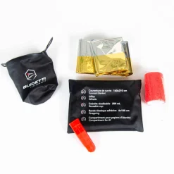 Couverture de survie Guidetti Kit Trail Black Red