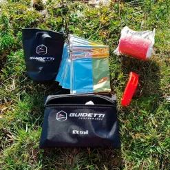 Couverture de survie Guidetti Kit Trail Black Red