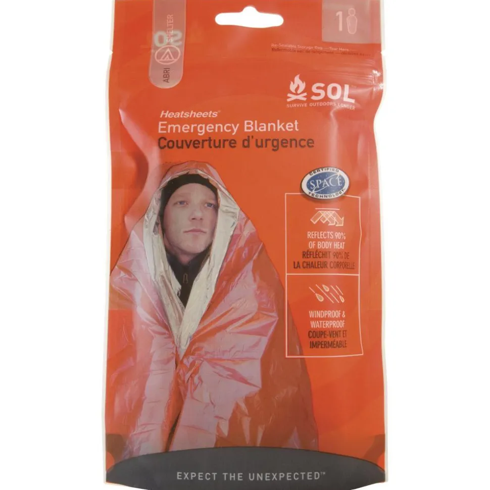 Couverture de survie SOL Emergency Blanket Orange