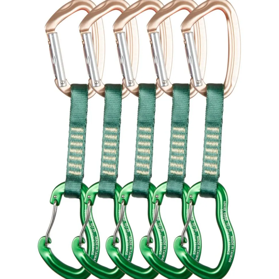 Dégaine Beal Zest Quickdraw 11cm (Pack of 5) Matt Green