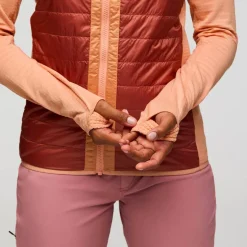 Doudoune Cotopaxi Capa Hybrid Insulated Hooded Jacket W Apricot And Faded Brick