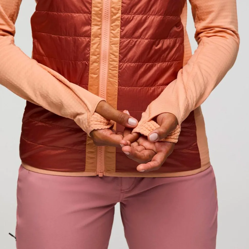 Doudoune Cotopaxi Capa Hybrid Insulated Hooded Jacket W Apricot And Faded Brick