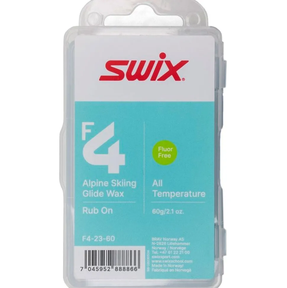 Fart Swix F4 Glide Wax 60g Rub-On W/Cork