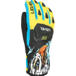 Gant Level Race Jr Glove Yellow Blue