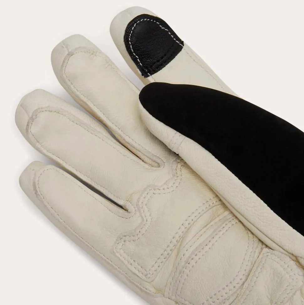 Gant Oakley Women Peak Leather Gloves Arctic White