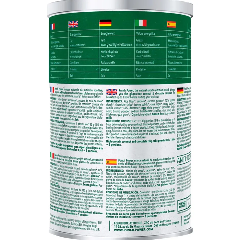 Gateau Punch Power Biocake Chocolate 400 g