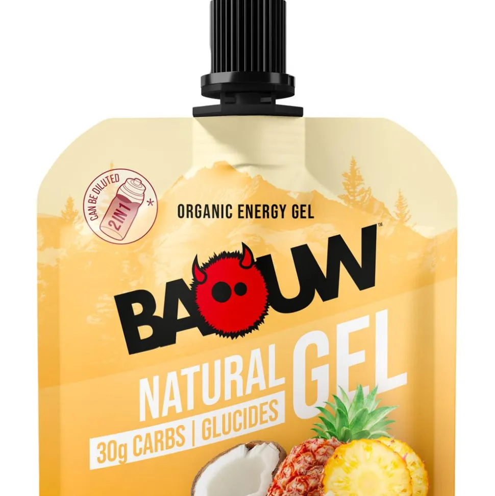 Gel Energétique Baouw Gel Naturel Bio 85 g. Ananas Noix De Coco
