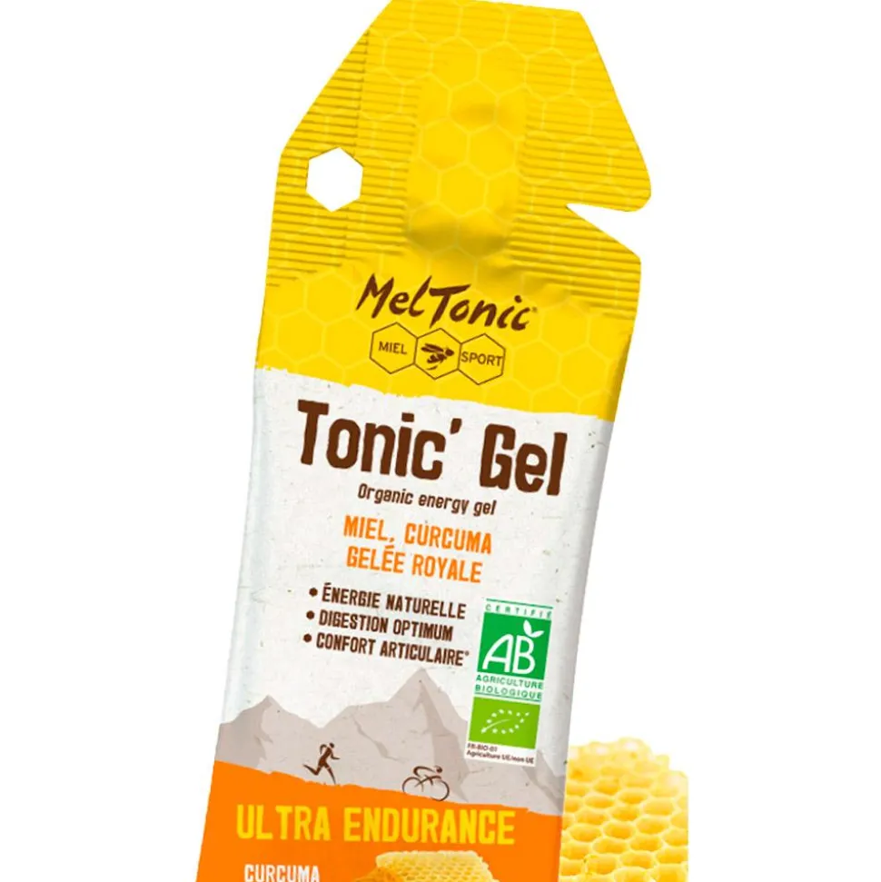 Gel Energétique Meltonic Gel énergétique Ultra Endurance bio Miel Curcuma Gelée Royale