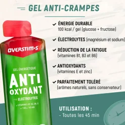 Gel Energétique Overstims Antioxydant 34 g. Pomme Verte