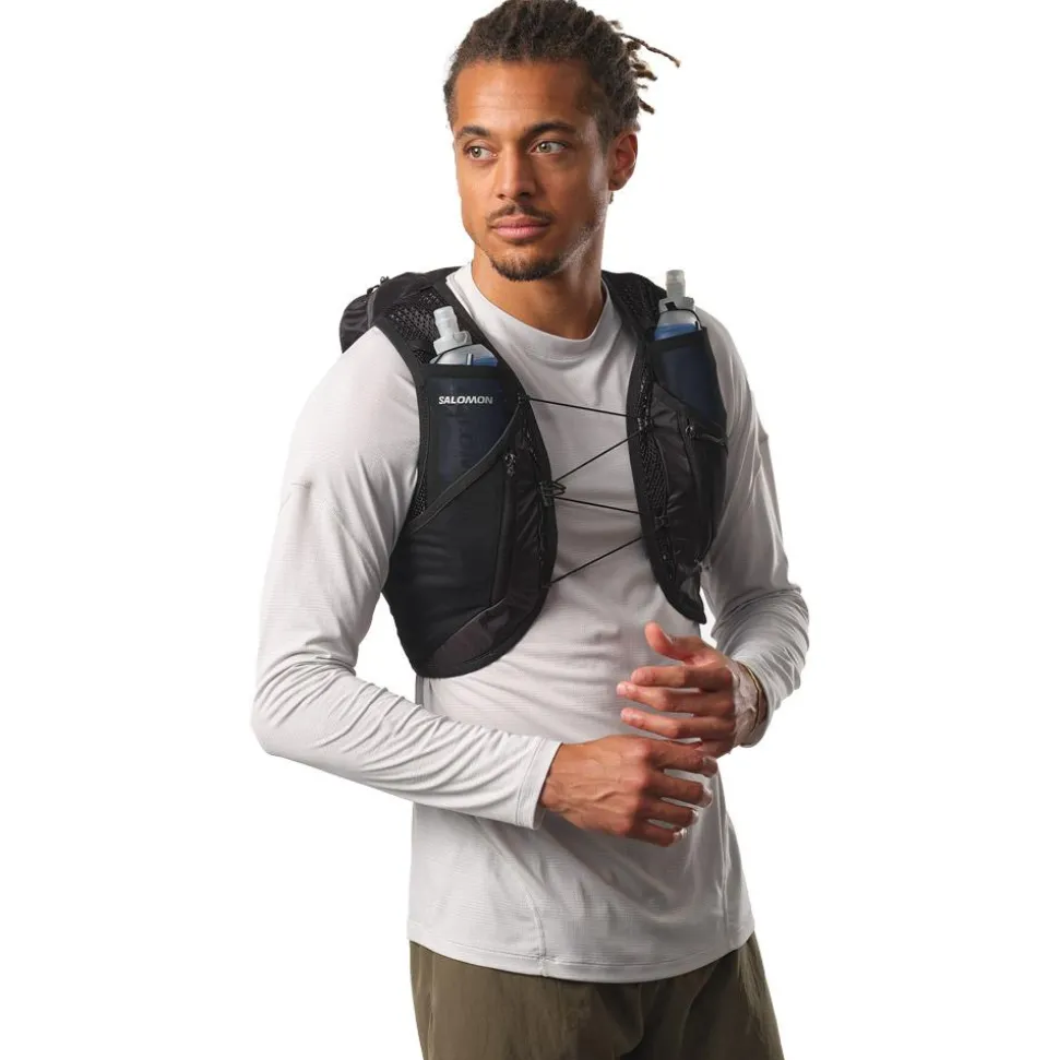 Gilet Trail Salomon Active Skin 12 Set Black Metal