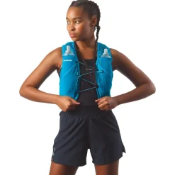 Gilet Trail Salomon Active Skin 8 Set Blue Danube Blue Curacao