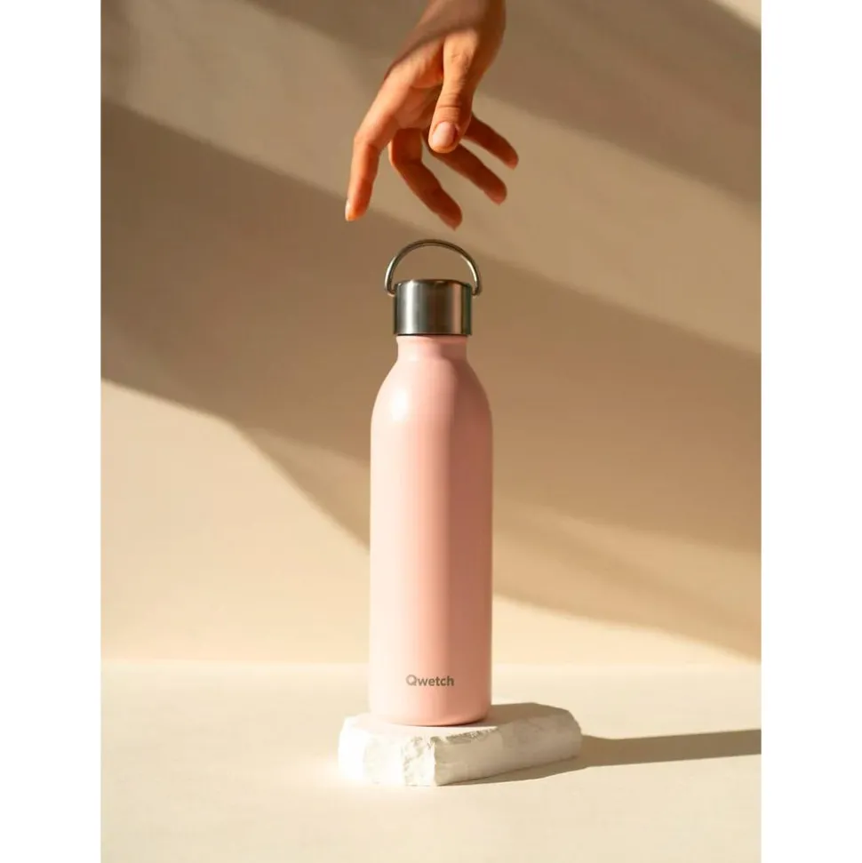Gourde Qwetch Active 1L Matt Pastel Rose