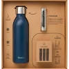 Gourde Qwetch Coffret Cadeau Active 500 ml Bleu Marine