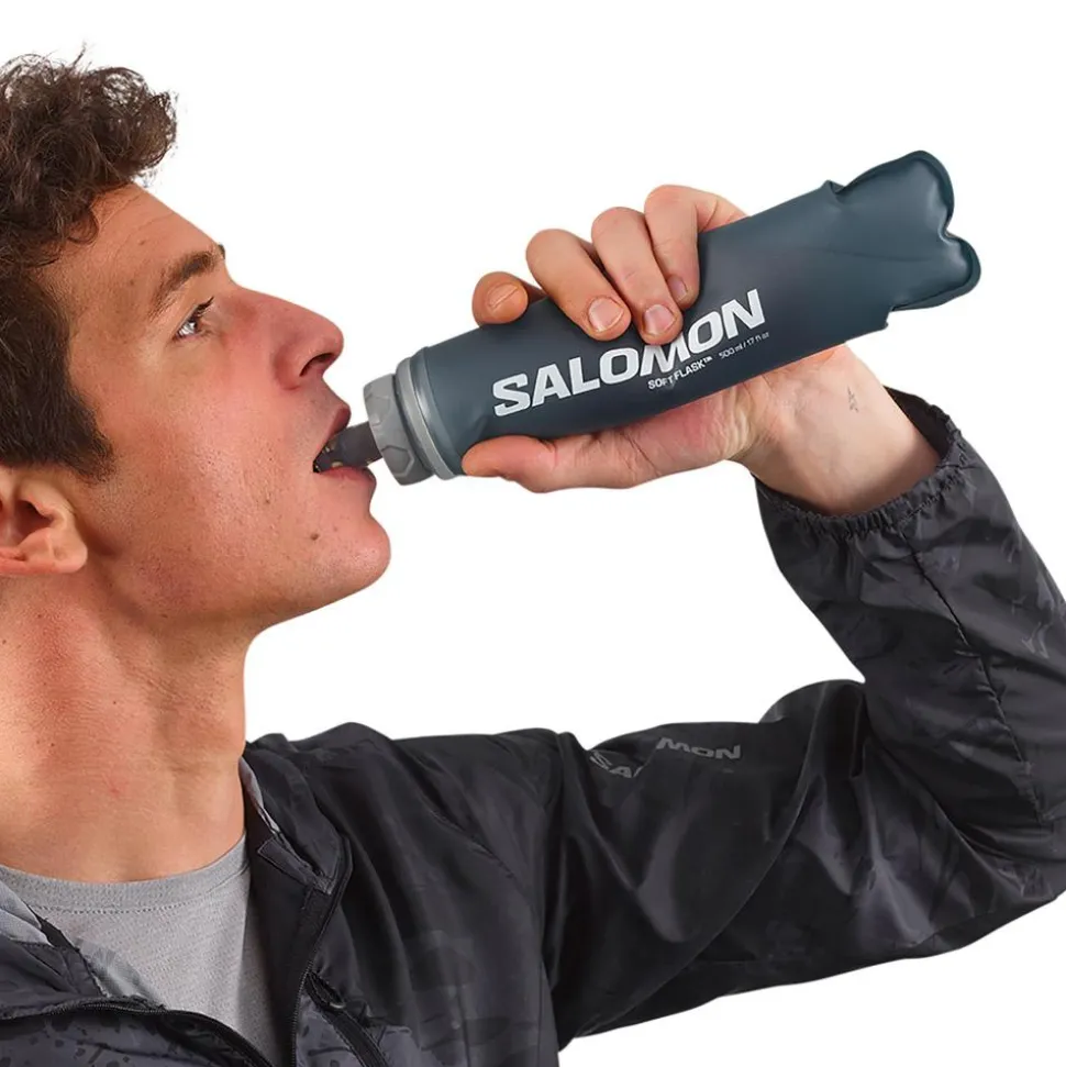 Gourde Salomon Soft Flask 500ml 17Oz 42mm Slate Grey