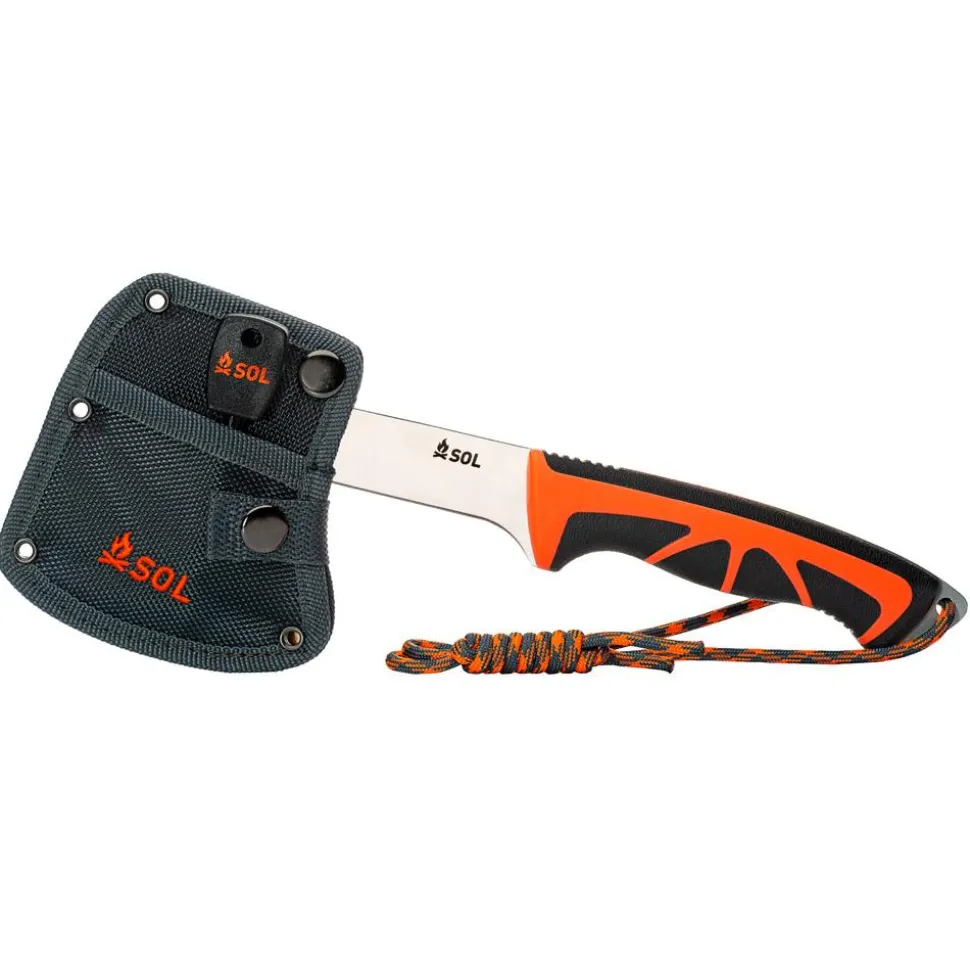 Hachette SOL Stock Camp Hatchet Black Orange