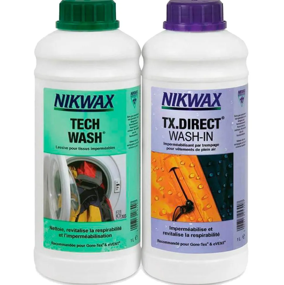 Imperméabilisant Nikwax Twin-Pack (Tech Wash + TX.Direct Wash In)