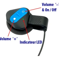 Kit Audio SuperTooth Skitooth Kit Mains Libres Noir & Bleu