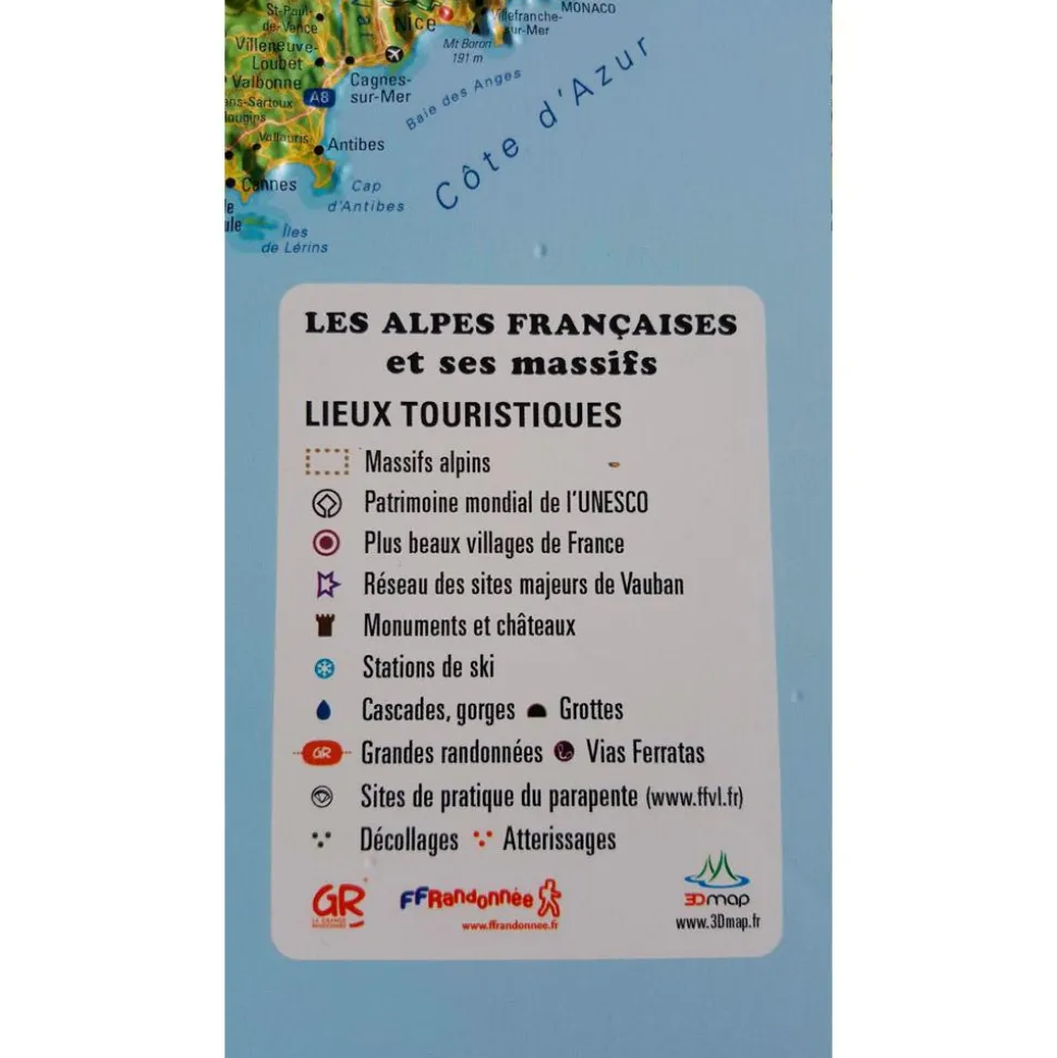 Les Alpes Françaises Et Ses Massifs Alpins + Cadre