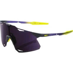 Lunettes de soleil 100% Hypercraft Matte Metallic Digital Brights Dark Purple Lens