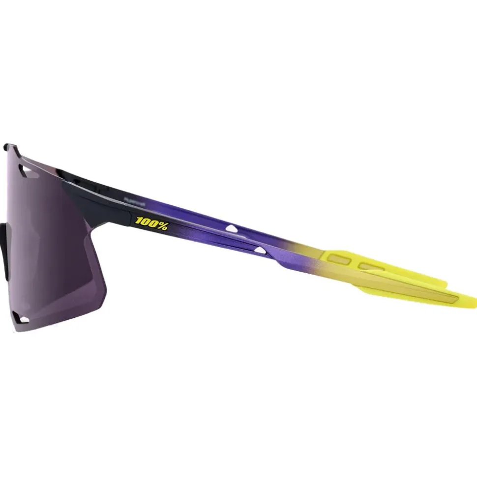 Lunettes de soleil 100% Hypercraft Matte Metallic Digital Brights Dark Purple Lens