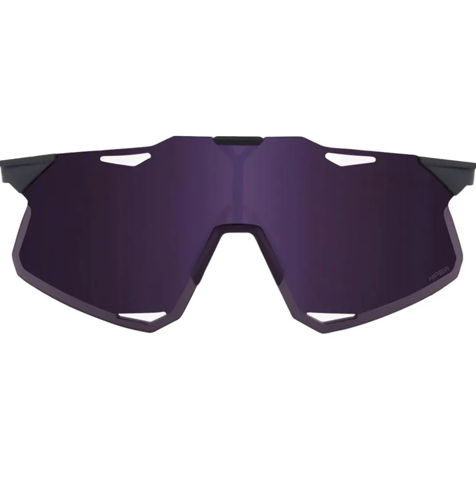 Lunettes de soleil 100% Hypercraft Matte Metallic Digital Brights Dark Purple Lens