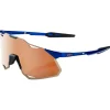Lunettes de soleil 100% Hypercraft Xs Gloss Cobalt Blue Hiper Copper Mirror Lens