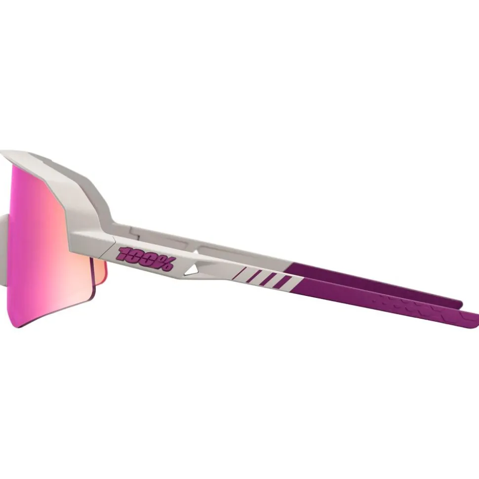 Lunettes de soleil 100% Slendale SL Matte Chalk Purple Mirror Lens