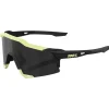 Lunettes de soleil 100% Speedcraft Soft Tact Glow Black Mirror Lens