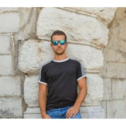 Lunettes de soleil AZR Andy Noire Ecaille Mate Multicouche Bleu