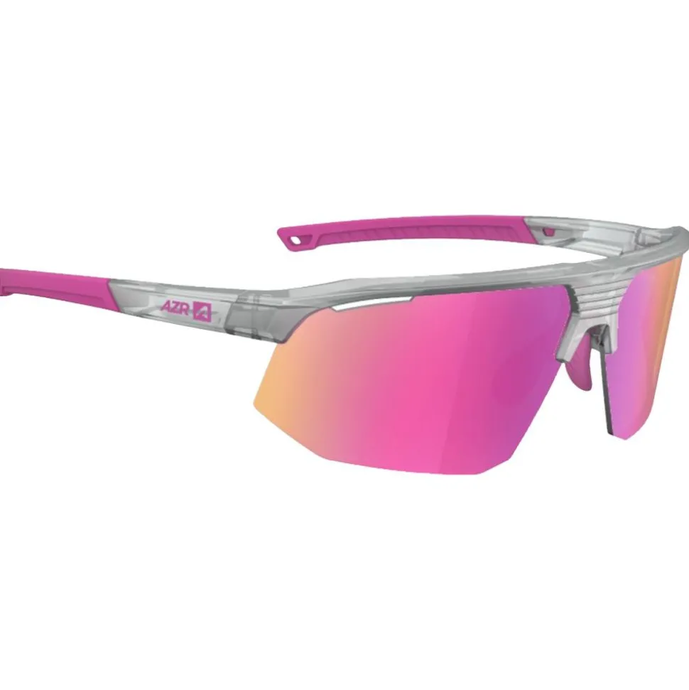 Lunettes de soleil AZR Arrow Rx Crystal Grise Vernie Rose Multicouche Rose