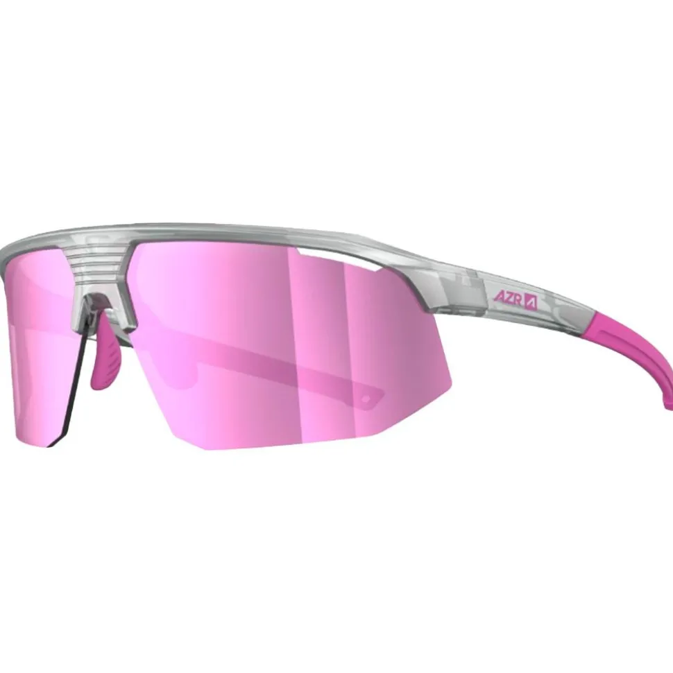 Lunettes de soleil AZR Arrow Rx Crystal Grise Vernie Rose Multicouche Rose
