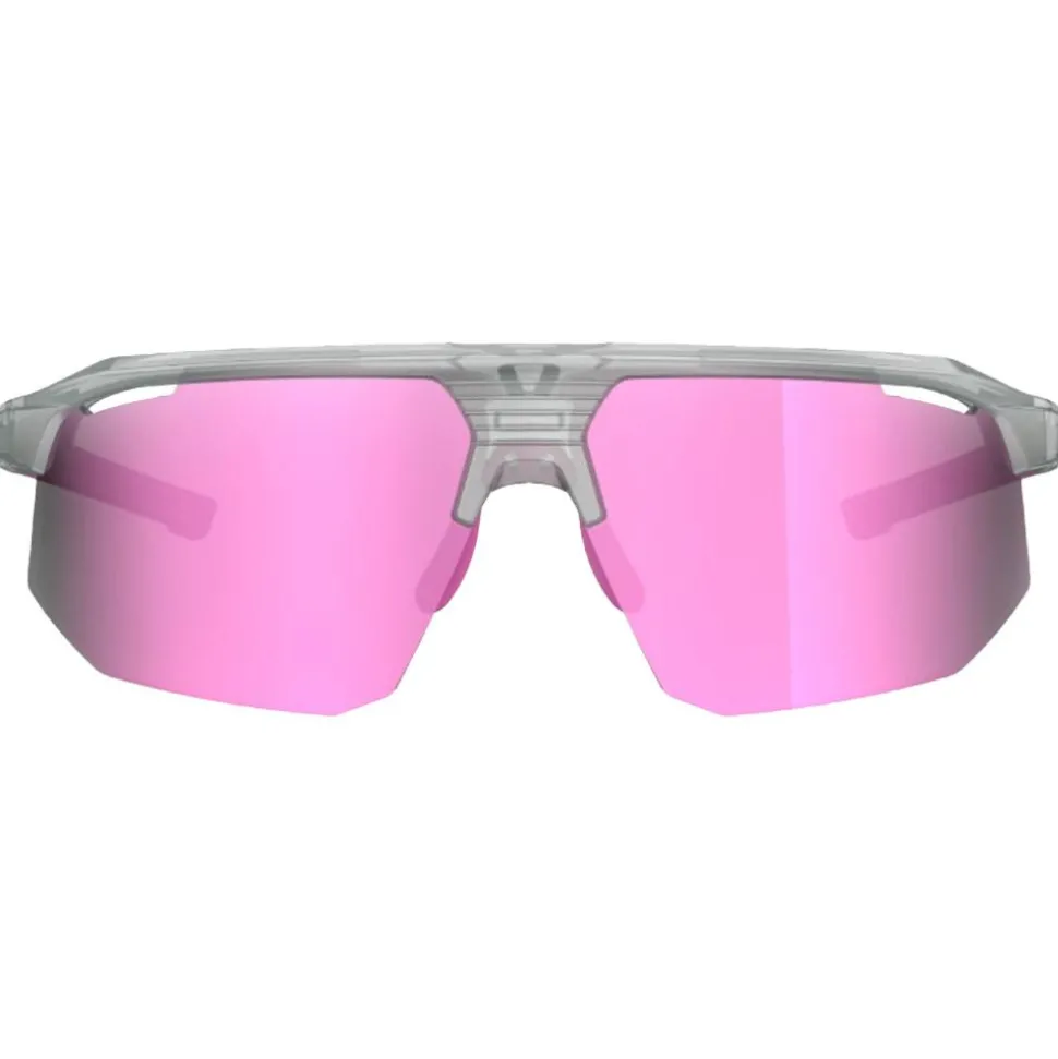 Lunettes de soleil AZR Arrow Rx Crystal Grise Vernie Rose Multicouche Rose