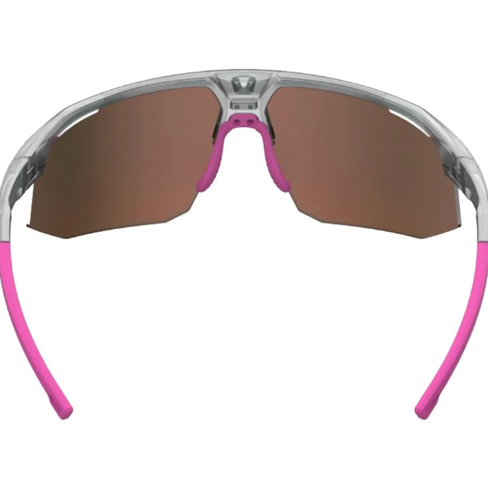 Lunettes de soleil AZR Arrow Rx Crystal Grise Vernie Rose Multicouche Rose