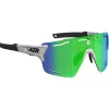 Lunettes de soleil AZR Aspin 2 Rx Blanche Mate Noir Multicouche Vert