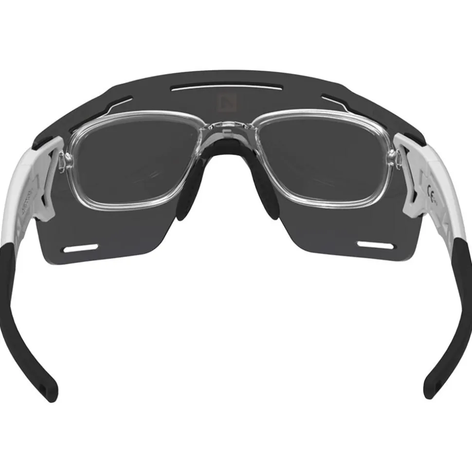 Lunettes de soleil AZR Aspin 2 Rx Blanche Mate Noir Multicouche Vert