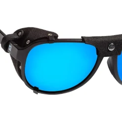 Lunettes de soleil AZR Cime Mat Noir Multicouche Bleu