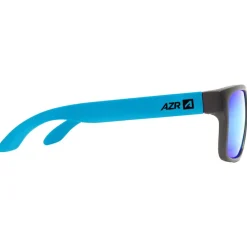 Lunettes de soleil AZR Cool Noire Mate Bleue Multicouche Bleu